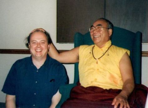 David Kenyon and Lama Lodu Rinpoche Smiling