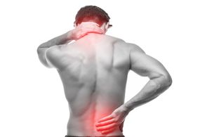Man with Pain in Back and Neck