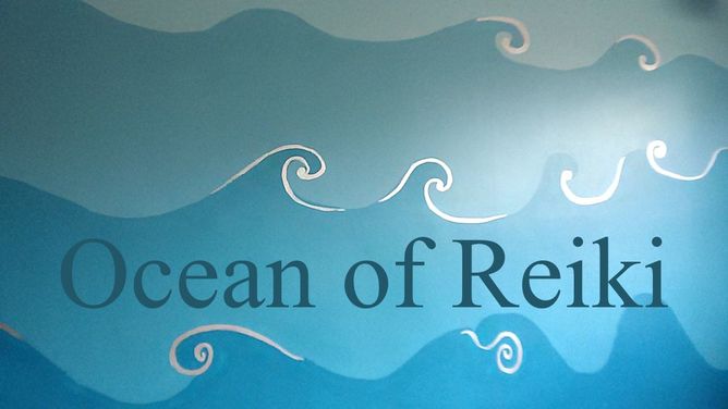 Ocean of Reiki Painted waves of blue